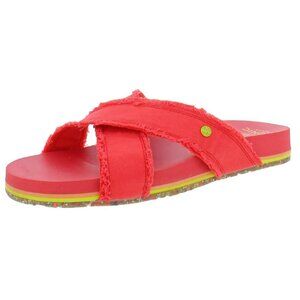 Vionic Panama Women's Slide Sandals Poppy Red 9M